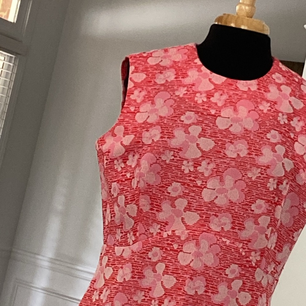 SALE- Floral Design Vintage Maxi Dress - Picture 4 of 7
